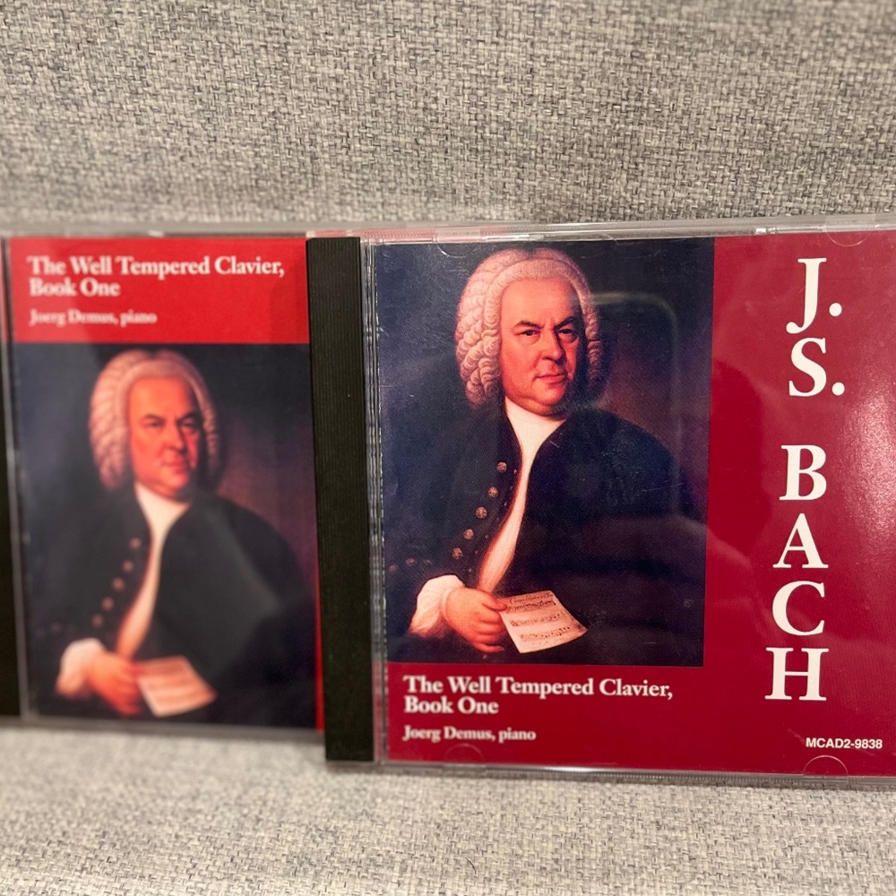 MCA Records J.S. Bach The Well-Tempered Clavier Book One 2-disc Joerg Demus